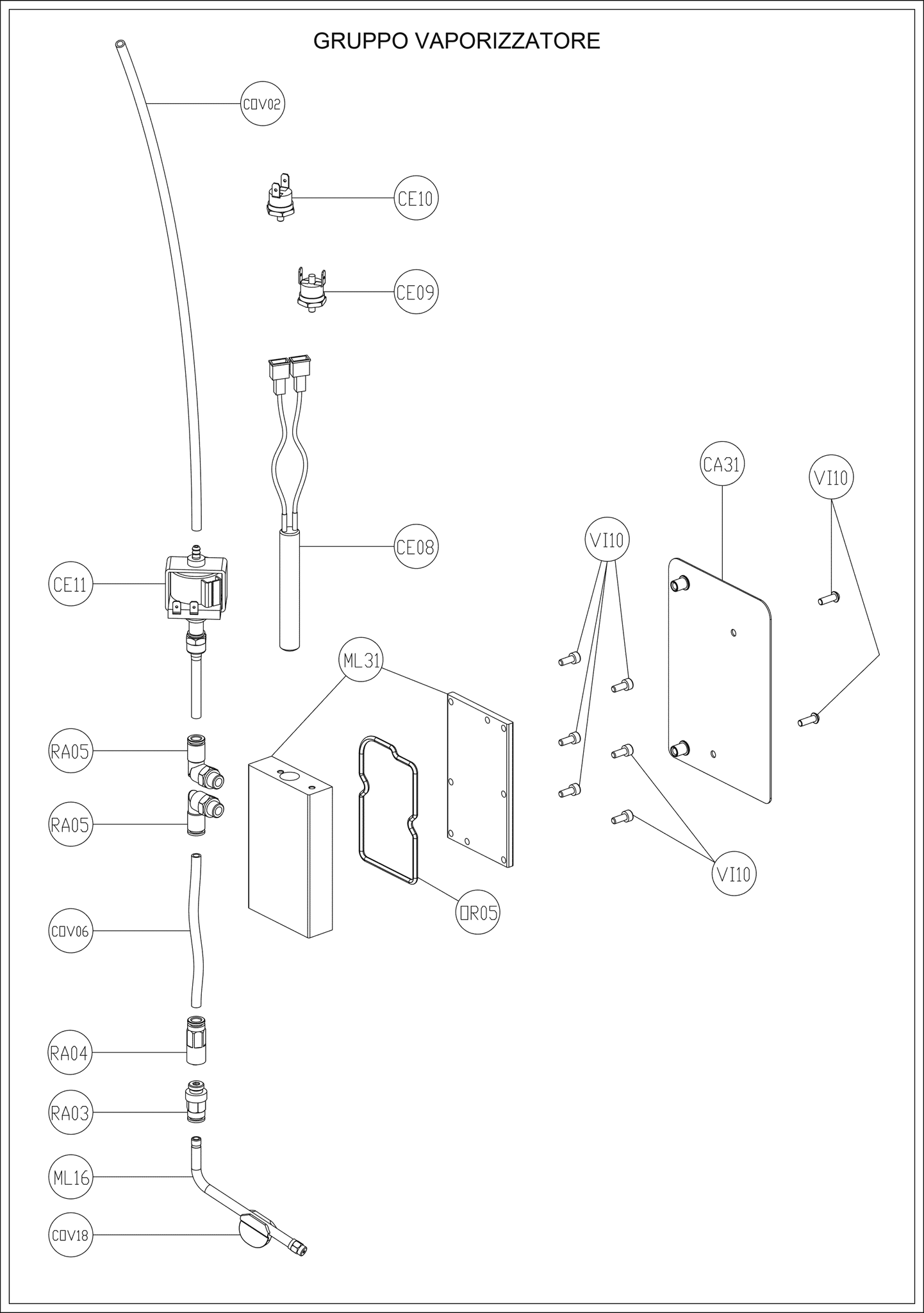 Heitzpatrone 230V 800W (CE08)